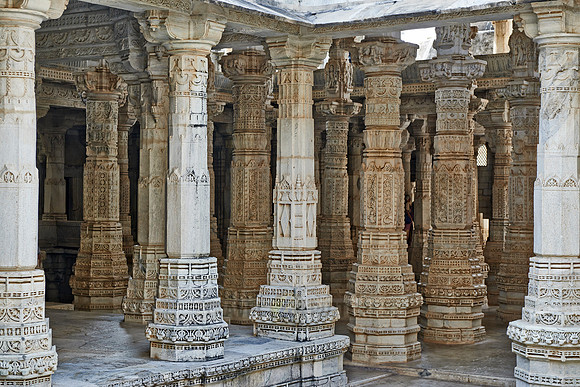 stone carved columns