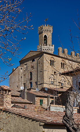 View over the roofs of Volterra