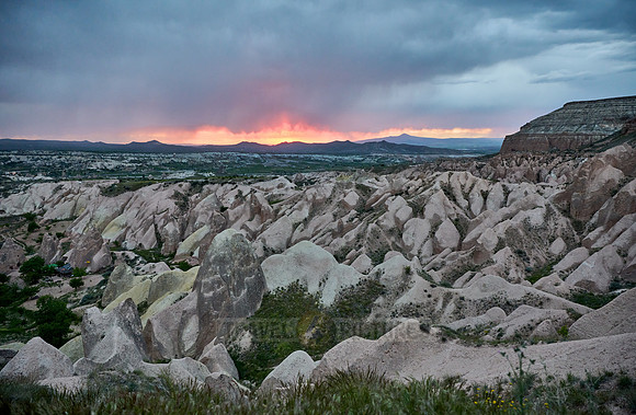 sunset over Red Valley, Goreme