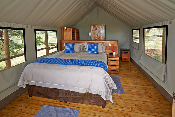 interior view of room in Polentswa Tented Camp