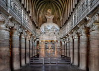 interior shot of Cave No. 26 of Ajanta caves