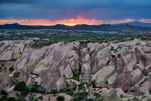 sunset over Red Valley, Goreme