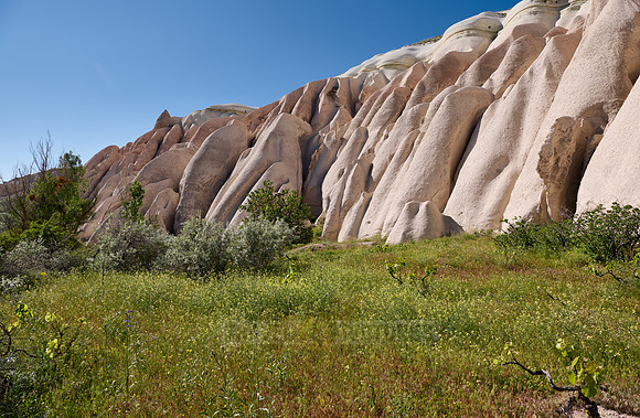 landscape of Rose Valley Goreme
