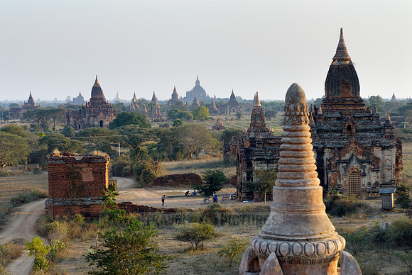 sunset over Bagan