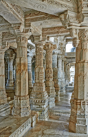 stone carved columns