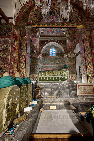 inside shot of Mausoleum and museum of Mevlana Rumi