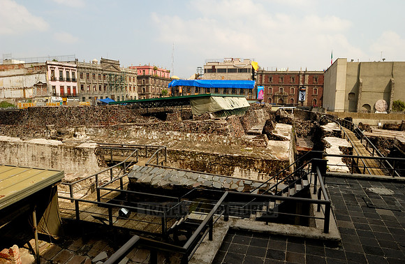 Excavations in the ruins of the Templo Mayor