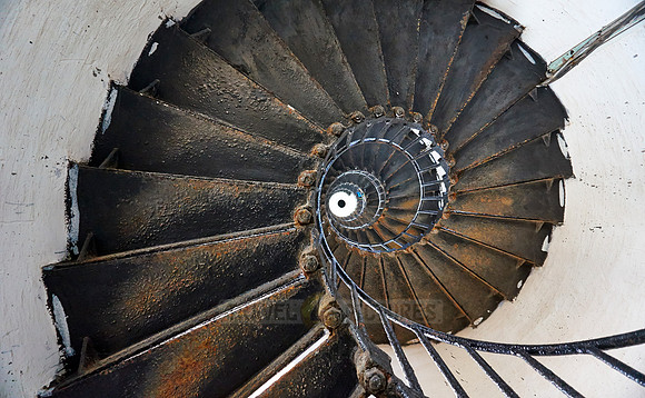 circular stair in lighthouse on Daedalus Reef