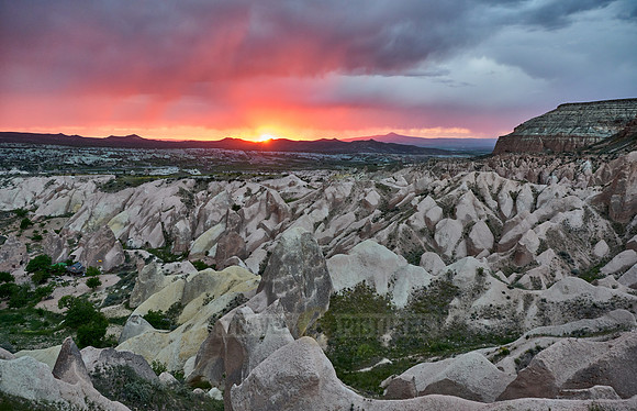 sunset over Red Valley, Goreme