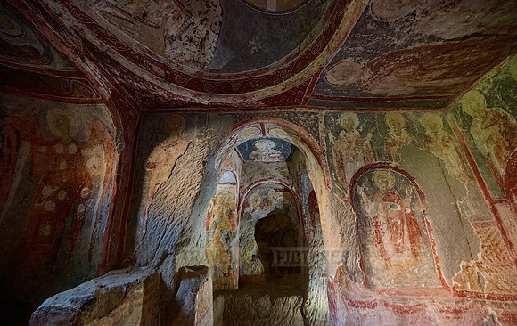 frescos inside Sumbullu church or Jacinth church, Ihlara valley