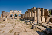 Latrines and Frontinus Gate or Nothern Gate in Greek Hierapolis