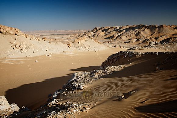 desert landscape with mountains at old caravan road