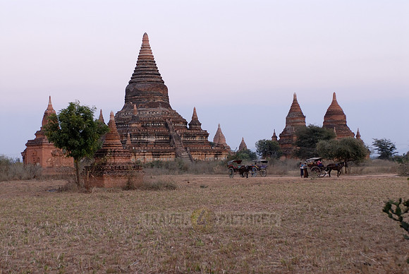 sunset over Bagan