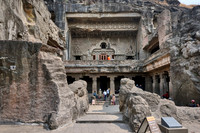 Facade of Vishvakarma cave, Ellora Chaitya Cave No. 10