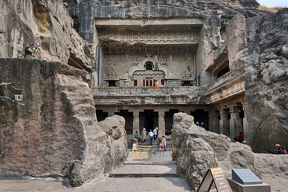 Facade of Vishvakarma cave, Ellora Chaitya Cave No. 10