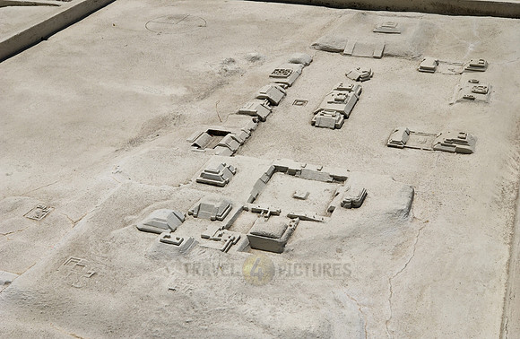 model of Pyramids of  Monte Alban