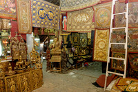 showroom of tapestry, marionettes and other souvenirs