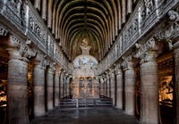 interior shot of Cave No. 26 of Ajanta caves