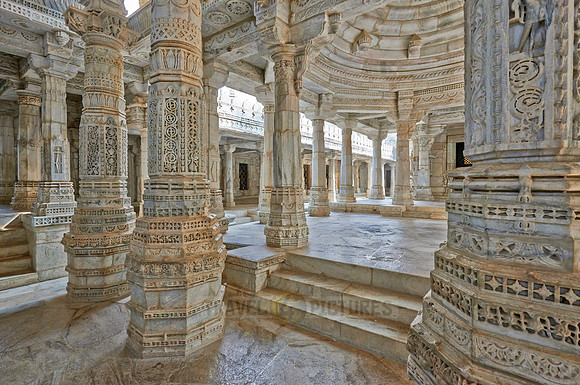 stone carved columns