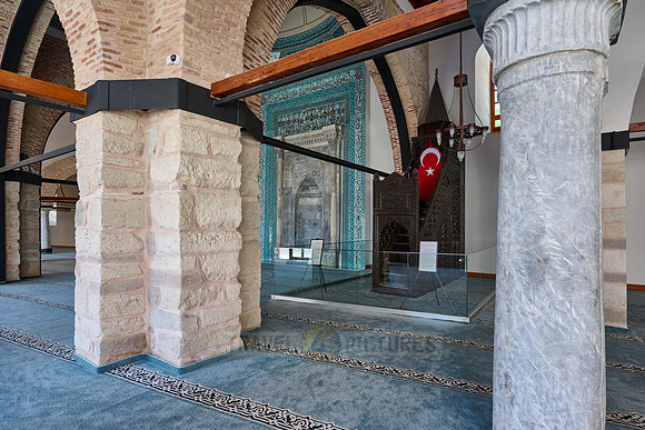 interior view of Alauddin Qayqubad Mosque, Konya