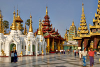 imposing buildings in SHWEDAGON PAGODA