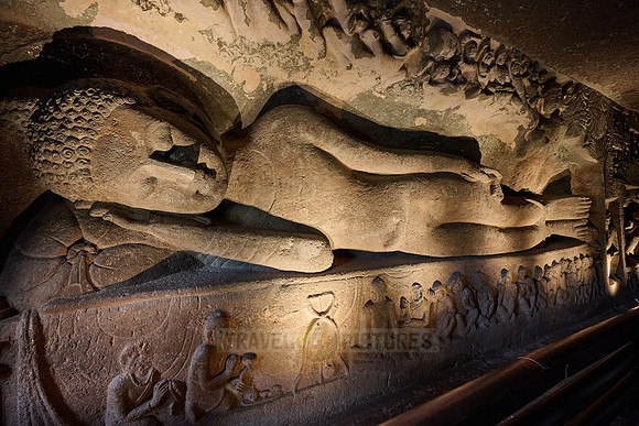 stone carvings of Cave No. 26 of Ajanta caves