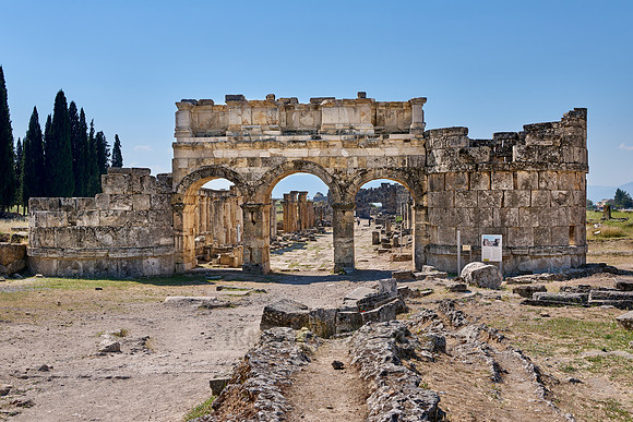 Frontinus Gate or Nothern Gate in Greek Hierapolis