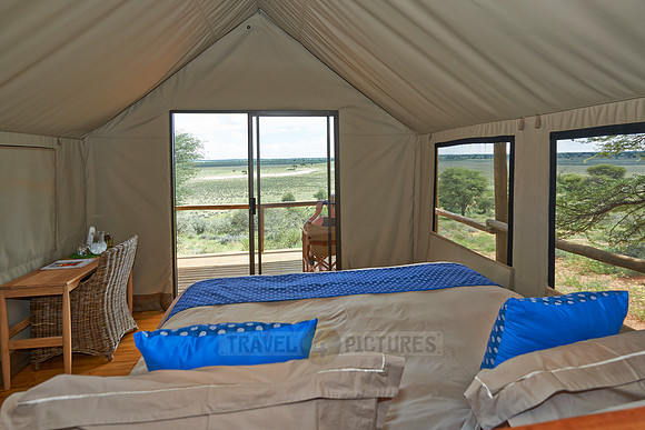 interior view of room in Polentswa Tented Camp