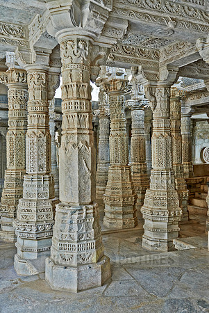 stone carved columns