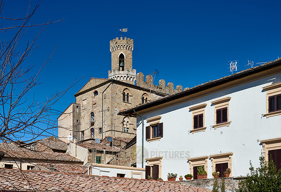 View over the roofs of Volterra