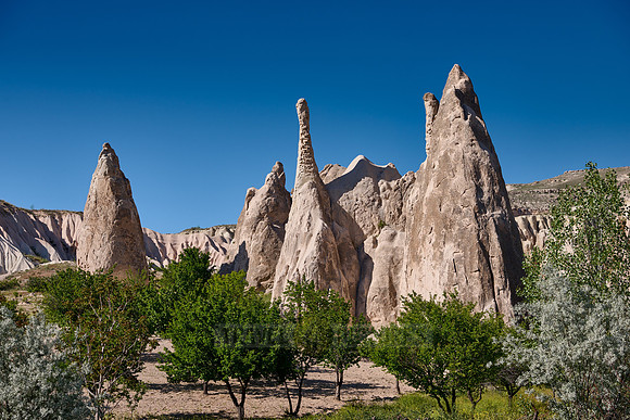 landscape of Rose Valley Goreme
