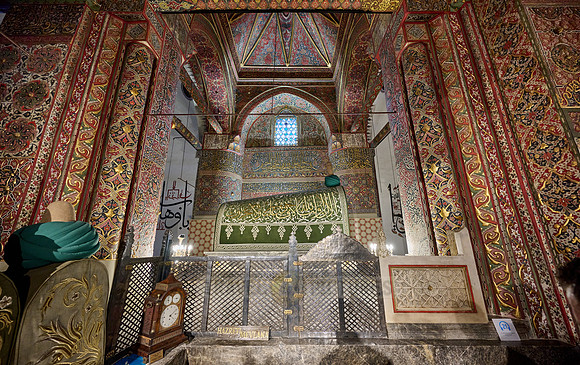 inside shot of Mausoleum and museum of Mevlana Rumi