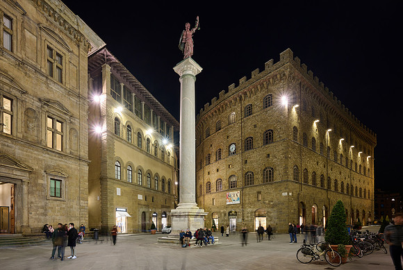 Piazza Santa Trinita with Colonna dell’Abbondanza