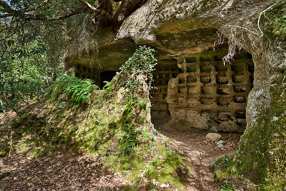 Etruscan tomb for urns called columbarium
