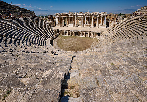 famous theater of Hierapolis, Pamukkale Archeological Site