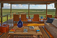 Blick von einer Terrasse des Polentswa Tented Camp  |view from terrace of Polentswa Tented Camp|