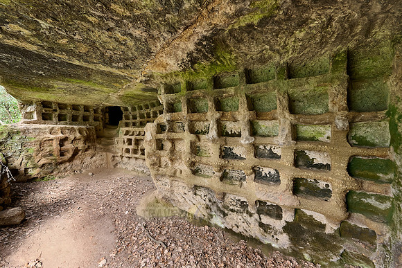Etruscan tomb for urns called columbarium