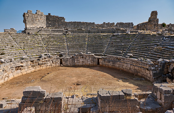 ruins of roman theater in ancient city Xanthos