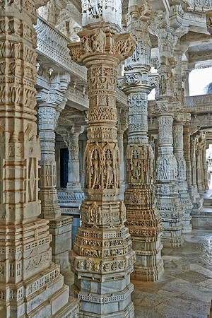 stone carved columns