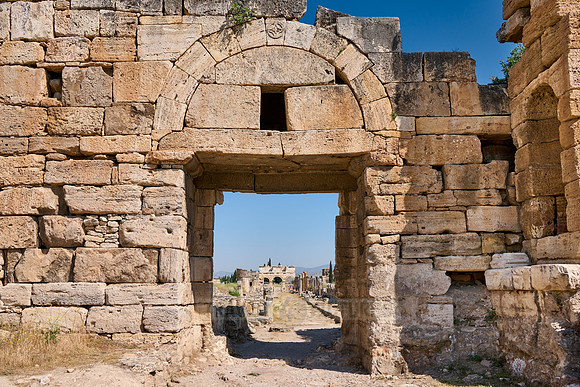 Byzantine gate in Greek Hierapolis