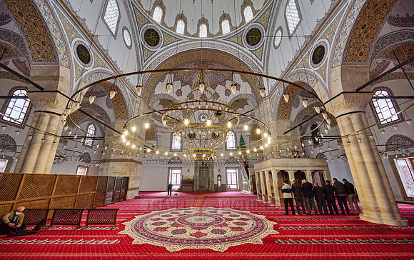 inside view of Selimiye Mosque, Konya