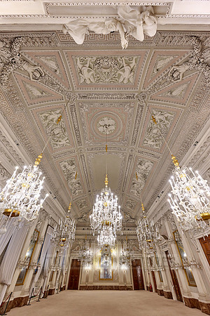 Sala Bianca, inside view of Palazzo Pitti
