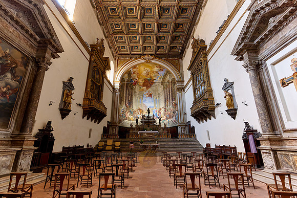 interior shot of Santa Maria della Scala of Siena