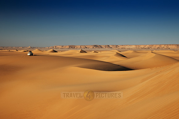 4x4 offroad car in desert landscape