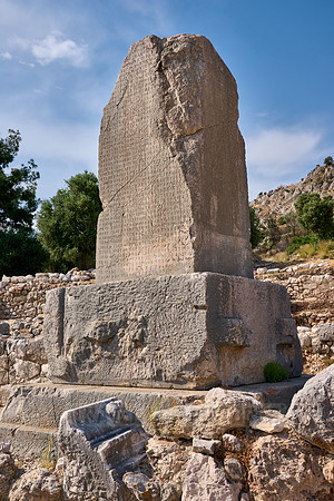 Inscribed Pillar in Xanthos