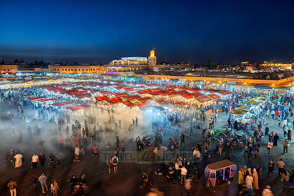 Jemaa el-Fnaa at night
