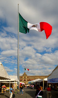 Oversized national flag on the Zocalo