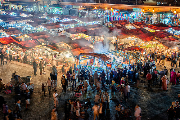 Jemaa el-Fnaa at night