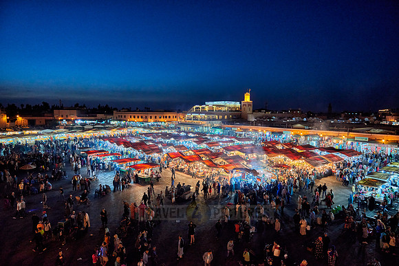 Jemaa el-Fnaa at night