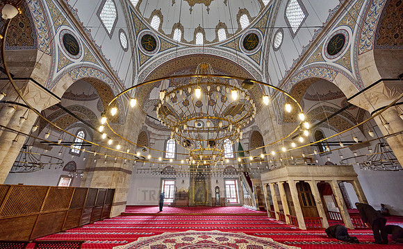 inside view of Selimiye Mosque, Konya